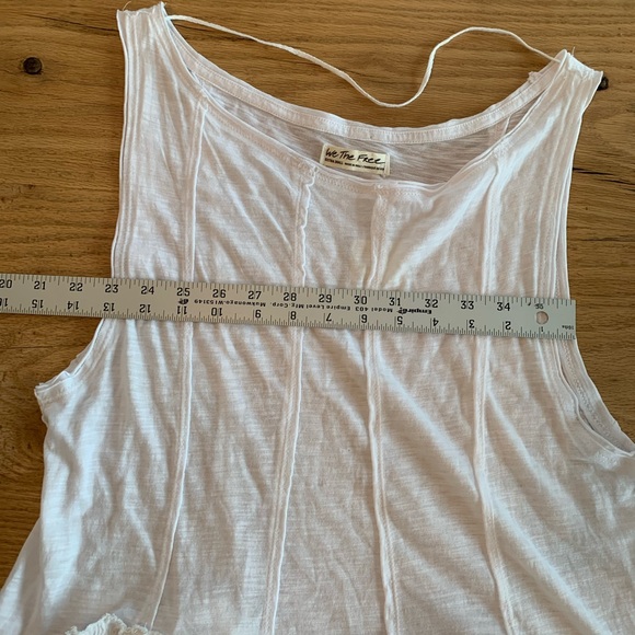 We the Free White Ruffle Tank NWT - Picture 3 of 15
